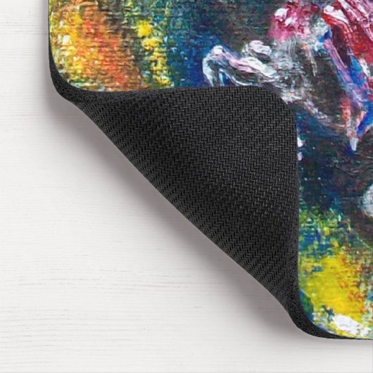 KNIGHT LANCELOT , PFERDERFAHRT IN GRÜNEN WALDEN MOUSEPAD (Ecke)