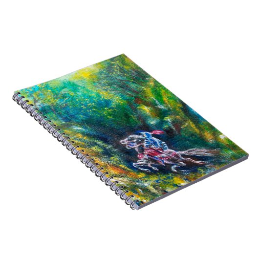 KNIGHT LANCELOT , PFERDERFAHRT IN GRÜNEN WALDEN NOTIZBLOCK (Rechte Seite)