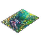 KNIGHT LANCELOT , PFERDERFAHRT IN GRÜNEN WALDEN NOTIZBLOCK (Linke Seite)