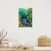 KNIGHT LANCELOT , PFERDERFAHRT IN GRÜNEN WALDEN POSTER (Küche)