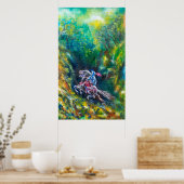 KNIGHT LANCELOT , PFERDERFAHRT IN GRÜNEN WALDEN POSTER (Küche)