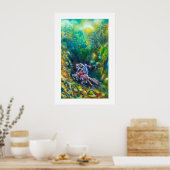 KNIGHT LANCELOT , PFERDERFAHRT IN GRÜNEN WALDEN POSTER (Küche)