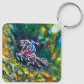 KNIGHT LANCELOT , PFERDERFAHRT IN GRÜNEN WALDEN SCHLÜSSELANHÄNGER (Rückseite)