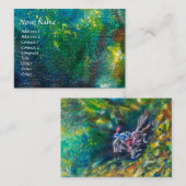 KNIGHT LANCELOT , PFERDERFAHRT IN GRÜNEN WALDEN VISITENKARTE (Vorne/Hinten)