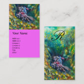 KNIGHT LANCELOT , PFERDERFAHRT IN GRÜNEN WALDEN VISITENKARTE (Vorne/Hinten)