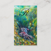 KNIGHT LANCELOT , PFERDERFAHRT IN GRÜNEN WALDEN VISITENKARTE (Rückseite)