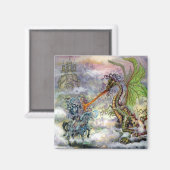 Knight n Dragon Magnet (Vorderseite/Rückseite)