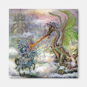 Knight n Dragon Magnet