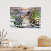 Knight n Dragon Poster (Küche)