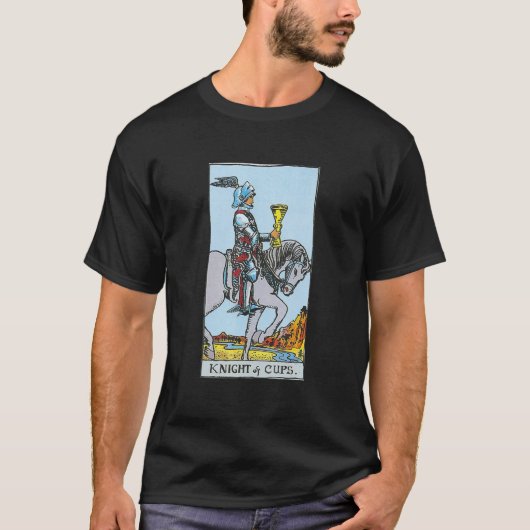Knight of Cups King of Cups Tarot Card T-Shirt (Vorderseite)
