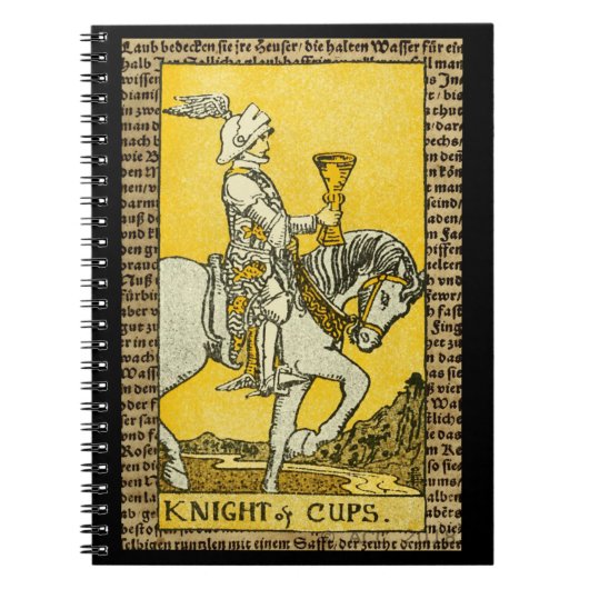 Knight of Cups Tarot Notizblock (Vorderseite)
