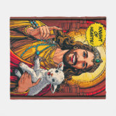 KNIGHT OF HEARTS FLEECEDECKE (Vorderseite (Horizontal))