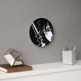 knight Of The Night Runde Wanduhr