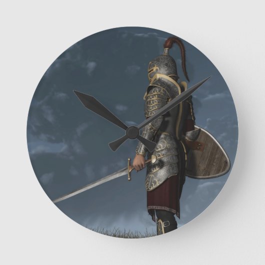 Knight of the Storm Runde Wanduhr (Vorderseite)