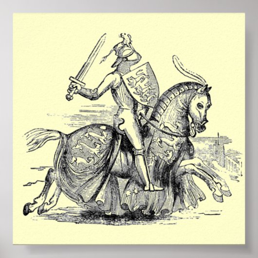 Knight on Horsback Poster (Vorne)