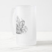 Knight on Horseback Mattglas Bierglas (Vorderseite Links)