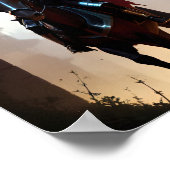 Knight on Horseback Poster (Ecke)