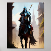 Knight on Horseback Poster (Vorne)