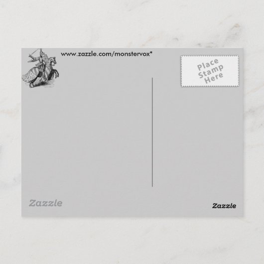 Knight on Horseback Postkarte (Rückseite)