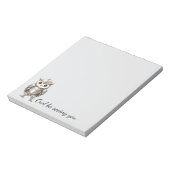 Knight Owl in Shining Armor Notizblock (Rotiert)