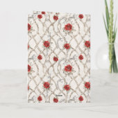 Knight Owl Shining Armor Roses I'll Be Seeing You Karte (Rückseite)