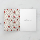 Knight Owl Shining Armor Roses I'll Be Seeing You Karte (Innenseite)