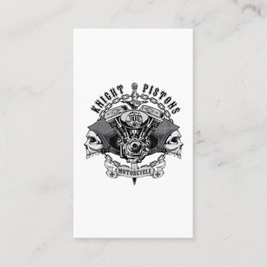 knight pistons motorcycle visitenkarte (Vorderseite)