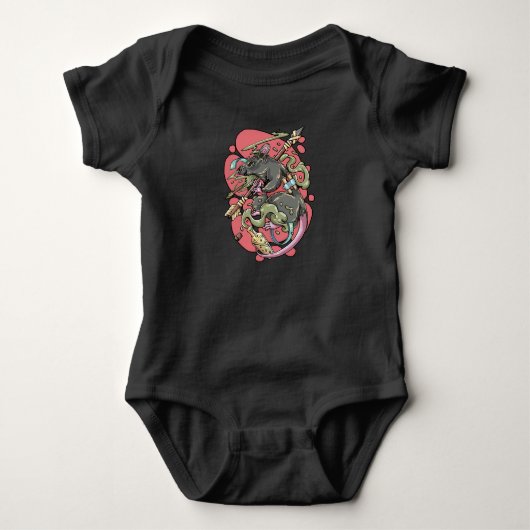 Knight Rat Baby Strampler (Vorderseite)