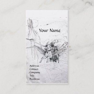 KNIGHT REITEN AUF DEM PEGASUS-MONOGRAM VISITENKARTE