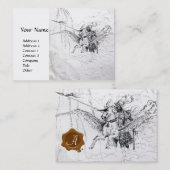 KNIGHT REITEN AUF PEGASUS VISITENKARTE (Vorne/Hinten)