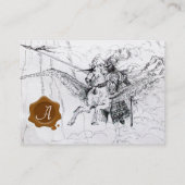 KNIGHT REITEN AUF PEGASUS VISITENKARTE (Rückseite)