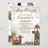 Knight Royal Medieval Junge Geburtstag Einladung (Vorne/Hinten)
