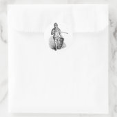Knight Runder Aufkleber (Tasche)