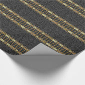 Knight Scallop Damask Elegant Geschenkpapier (Ecke)