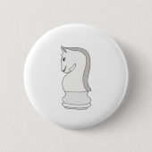 Knight Schach Button (Vorderseite)