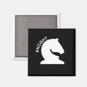 Knight Schess Piece Magnet (Vorderseite/Rückseite)