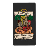 Knight Slay Dragon Ex-Libris Template (Vorne)