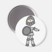 Knight Strichmännchen Magnet (Vorderseite/Rückseite)