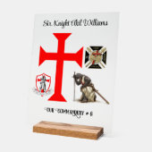 Knight Templar Acrylschild (Winkel)