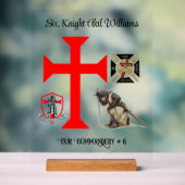 Knight Templar Acrylschild (Neutral)