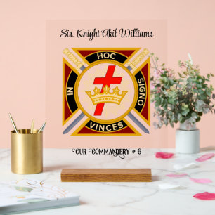 Knight Templar Acrylschild