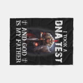 Knight Templar Christian Warrior Dna God Is My Fat Fleecedecke (Vorderseite (Horizontal))