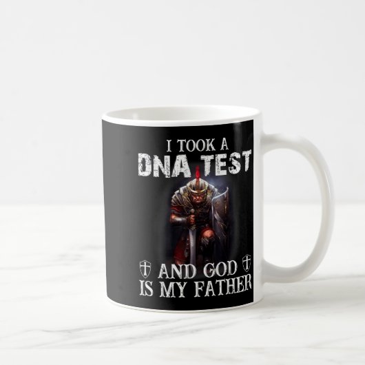 Knight Templar Christian Warrior Dna God Is My Fat Kaffeetasse (Rechts)