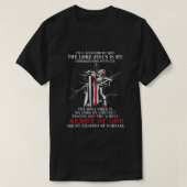 Knight Templar Christlicher Krieger Gottes Bibel M T-Shirt (Design vorne)