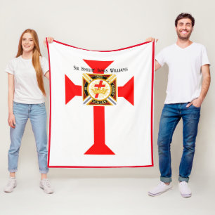 Knight Templar Fleecedecke