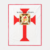 Knight Templar Fleecedecke (Vorderseite)