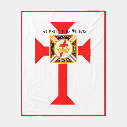Knight Templar Fleecedecke (Vorderseite)