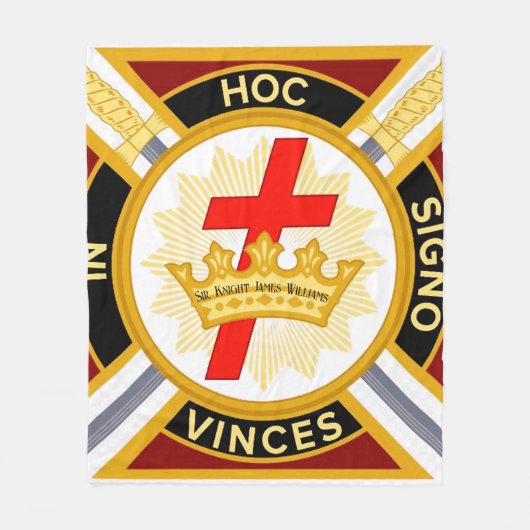 Knight Templar Fleecedecke (Vorderseite)