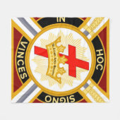 Knight Templar Fleecedecke (Vorderseite (Horizontal))