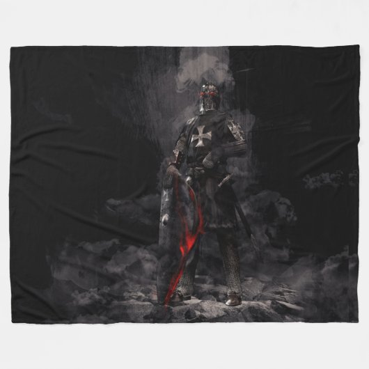 KNIGHT TEMPLAR FLEECEDECKE (Vorderseite (Horizontal))